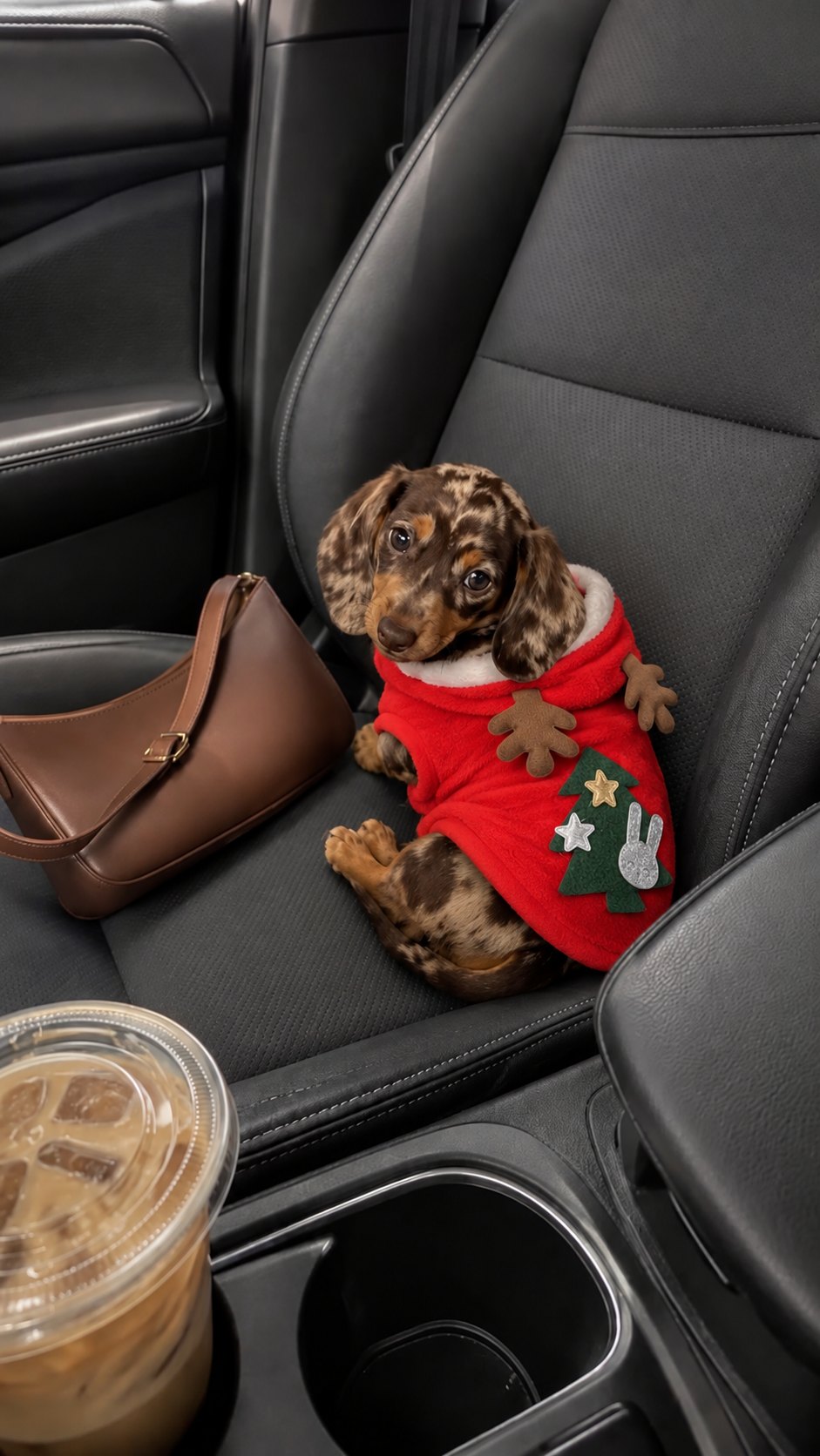 Sudadera Reno con Árbol — perro con la prenda