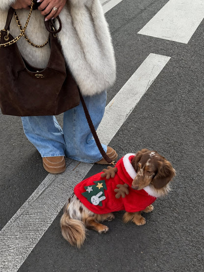 Sudadera Reno con Árbol — perro con la prenda