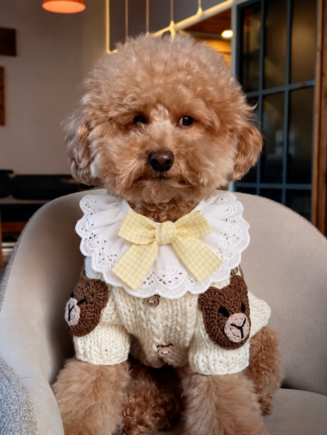 The Dolly Collar — perro con el cuello (Amarillo)