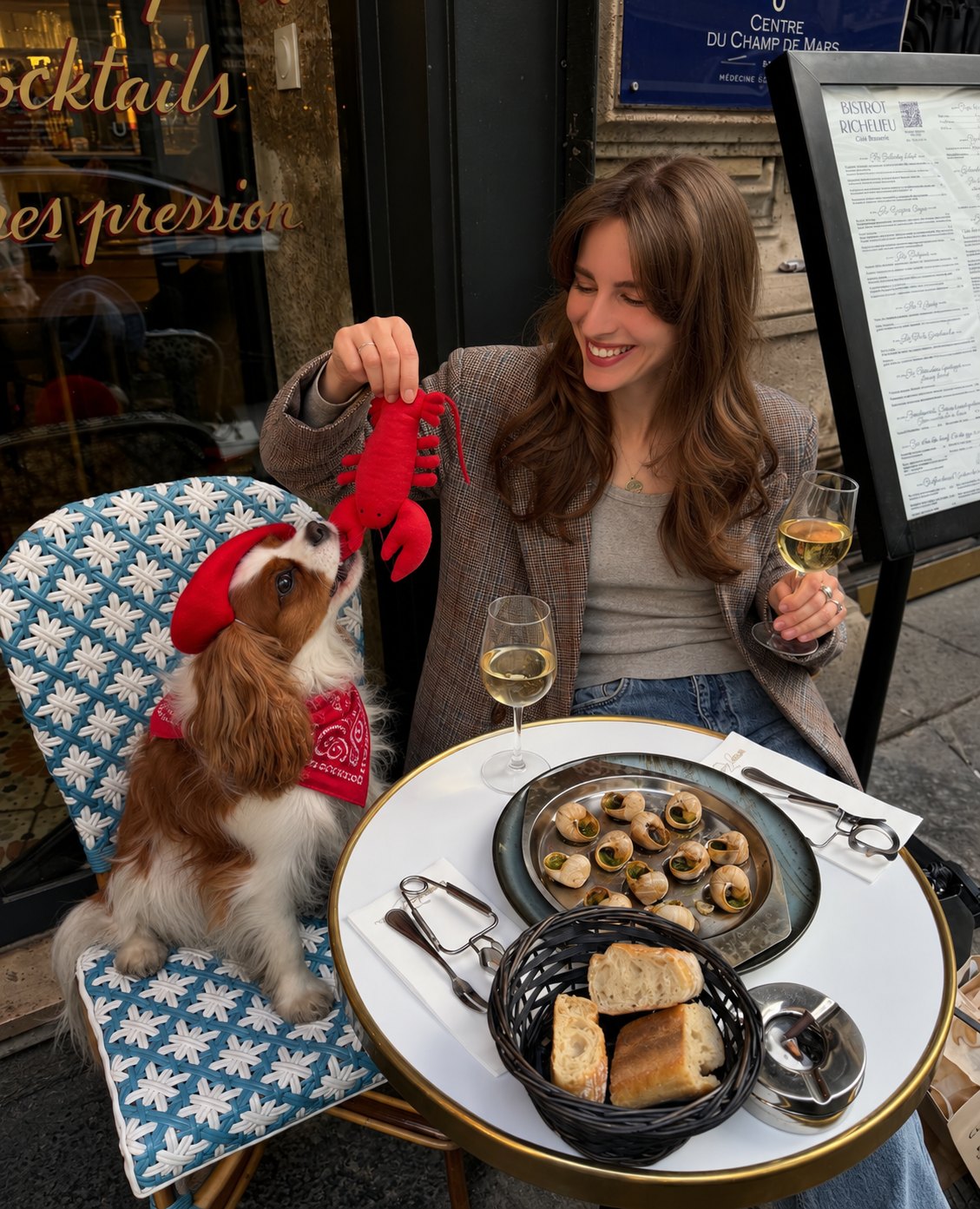 The Foodie Toy — perro con el juguete (Carabinero)