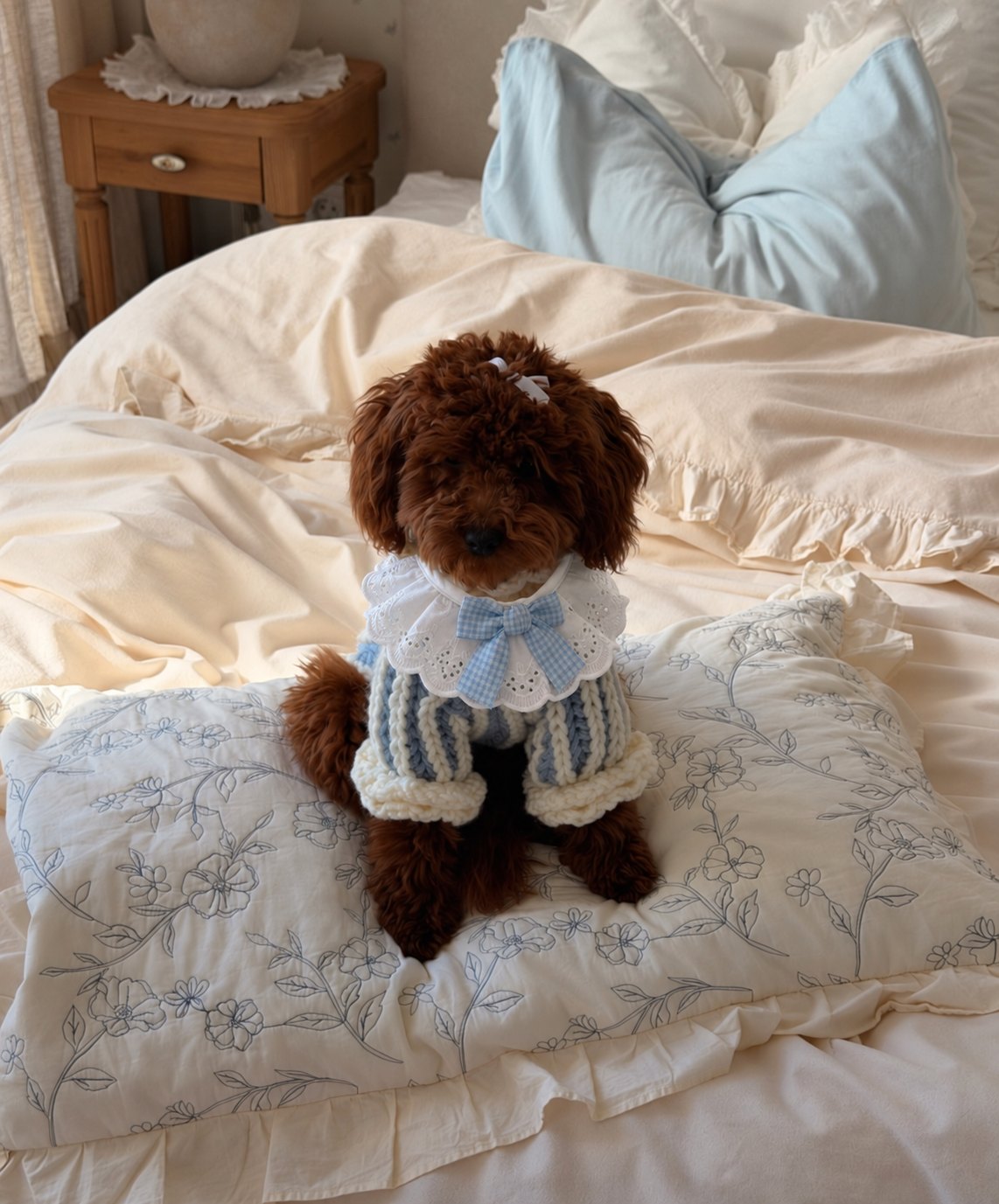 The Dolly Collar — perro con el cuello (Azul)