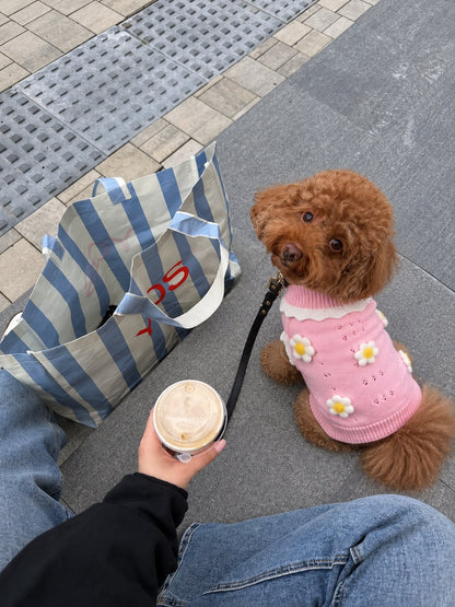 The Lola Knit — perro con la prenda (Rosa)