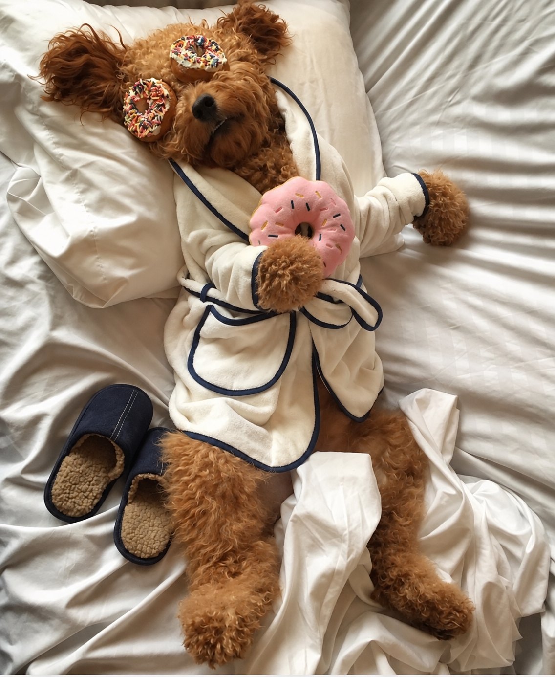 The Sweet Treats Toy — perro con el juguete (Donut rosa)